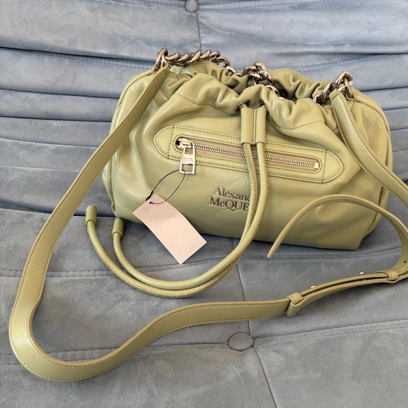 Alexander McQueen Green The Ball Bundle Small in Sage - Picture 6 of 11